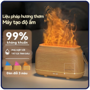 Máy xông tinh dầu họa tiết cao cấp